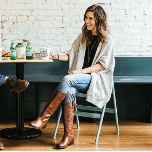 Frye Melissa Button Riding Boots Brown #4001